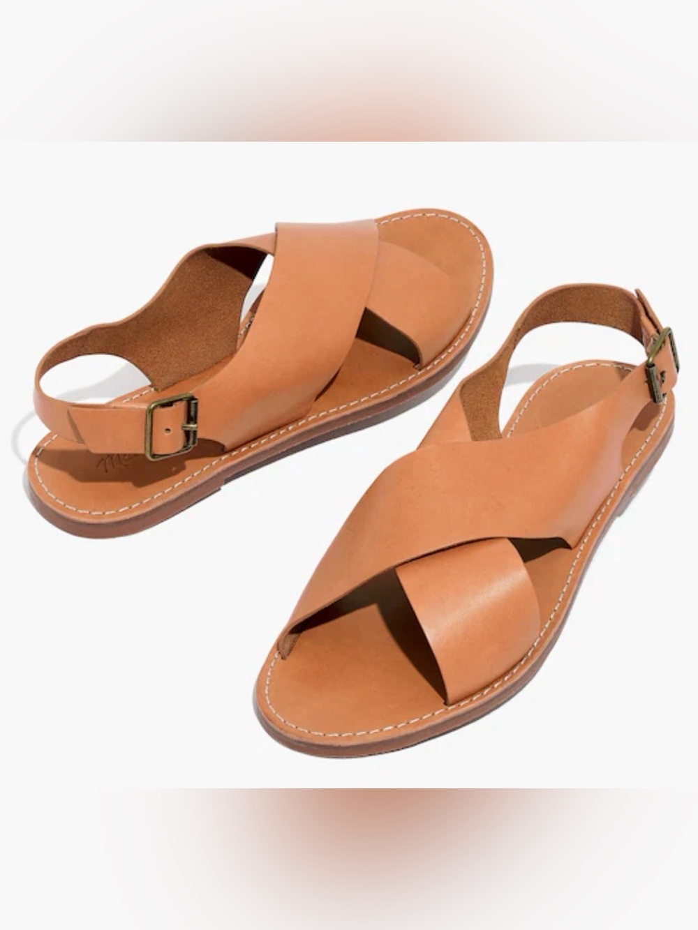 Madewell Leather The Boardwalk Crossover
Sandal  Size 9